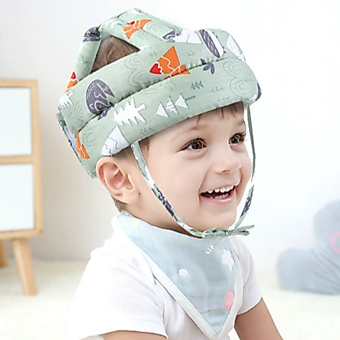 Mũ bảo vệ đầu cho bé tập đi chống va chạm siêu nhẹ thoáng khí dùng cho bé 5–36 tháng MB02