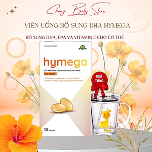 DHA EU tinh khiết Aplicaps Hymega - Viên uống bổ sung DHA hàm lượng cao, EPA, vitamin E hộp 30 viên
