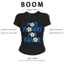 BOOM Áo Baby Tee Nữ Cotton Ôm Body-Áo Thun Ngắn Tay Y2K In Hình PhongCách Mùa Hè, Cổ Tròn Hàng Đầucách hàn quốc phong538