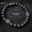 < Honeyba > Vòng tay nam có thể điều chỉnh đàn hồi 8mm Onyx & Lava Stone Hạt Vòng tay dành cho nam Hạt Vòng tay quyến rũ có dây đàn hồi Đẹp