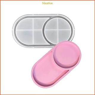 Khuôn đúc silicone oval đa dụng, phù hợp làm coaster và khay trang sức thủ công