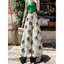 Quần ống rộng Bud hoa mùa hè cạp cao Drape Loose Bloomers Cover Đáy sâu hơn Nhìn đi biển Kỳ nghỉ giải trí Sunscre