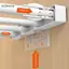 GCDHome 4 Kệ Dính Hỗ Trợ Chốt Cho Nhà Bếp Phòng Ngủ Tủ Quần Áo Kệ Hỗ Trợ Kẹp Treo Tường Stier Braet Giá Đỡ HOT
