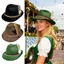 ZENZON Mũ Oktoberfest, Trang Phục Fedora Mũ Lông Vũ Trang Trí Nón, Sự Kiện Ngoài Trời Jazz Bavaria Panama Trang Phục Cosplay Mũ Halloween