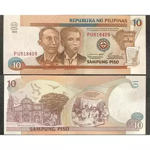 SƯU TẦM XƯA Phili.ppines 10 Piso 1999 UNC