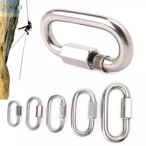 Móc khóa an toàn JVSUB 9 kích cỡ Dây xích Khóa liên kết nhanh Carabiners