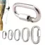 Móc khóa an toàn JVSUB 9 kích cỡ Dây xích Khóa liên kết nhanh Carabiners