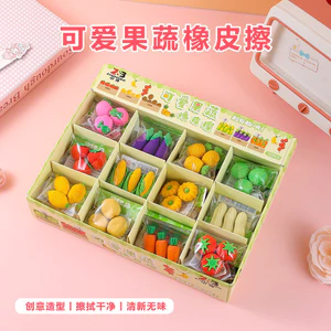 Sinh Viên Trẻ Em Sáng Tạo Tẩy Mô Phỏng Hoạt Hình Bút Chì Tẩy Văn Phòng Phẩm Tẩy Rau Quà Tặng Giáng Sinh Trái Cây
