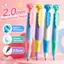 Bộ bút chì cơ GETVOW, Bút chì tự động chì dày 2.0mm cầm tiện dụng, nạp chì HB tích hợp Máy mài tư thế chỉnh sửa Bộ bút chì HB Đồ dùng học tập