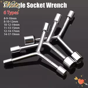 NOTE1 1 Cờ lê ổ cắm tam giác, Cờ lê xe đạp bằng thép Chrome Vanadi Xe đạp loại Y, Công cụ sửa chữa tháo gỡ bền bỉ Cờ lê ba lỗ đa tiêu chuẩn 8 10 12mm