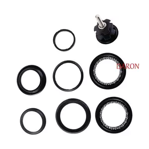 DARON Xe Đạp Bên Ngoài Tai Nghe Xe Đạp Đường Bộ Phụ Kiện Xe Đạp Đen 44mm Hợp Kim Bền Ống Đầu