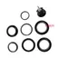 DARON Xe Đạp Bên Ngoài Tai Nghe Xe Đạp Đường Bộ Phụ Kiện Xe Đạp Đen 44mm Hợp Kim Bền Ống Đầu