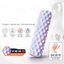 FlexFitShop Con lăn massage 3D gai nổi 45x13cm giãn cơ sâu, giảm đau mỏi vai gáy, phục hồi sau tập DC006