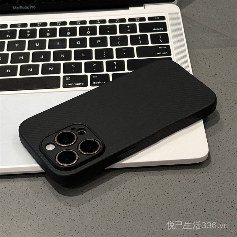 Sợi Carbon TPU Thích Hợp Cho 15 / 16promax Ốp Lưng Điện Thoại iPhone14 / 13pro Mềm Nam Nữ Bao Gồm Tất Cả