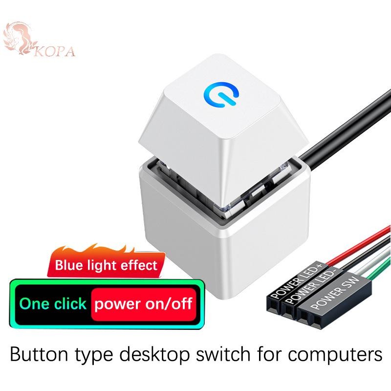 KOPA PC LED PC Vỏ máy tính Nút ngoài Vỏ máy tính Bo mạch chủ Nút chìa khóa cơ Bo mạch chủ Nguồn khởi động bên ngoài VN