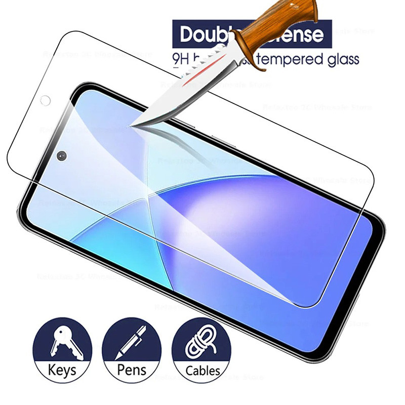 Dành Cho itel RS4 S23 S24 S25 P65 P55 A80 A70 A50 A49 Chơi 9H 2.5D Kính Cường Lực Bảo Vệ Màn Hình Phim Bảo Vệ