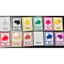 Bộ 12 thẻ học ép plastic chủ đề màu sắc flashcard colors size A5 giáo cụ dạy học tiếng anh