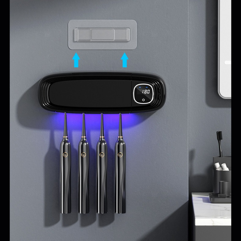 Bàn Chải Đánh Răng Vệ Sinh Bàn Chải Đánh Răng Lưu Trữ USB Sạc Đấm Miễn Phí Bàn Chải Đánh Răng Máy Khử Trùng Giá Làm Sạch Thông Minh Khử Trùng Bàn Chải Đánh Răng Giá Đỡ