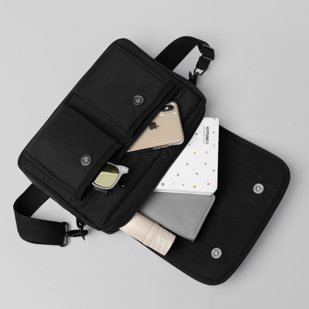 Túi đeo chéo BRANDON thời trang cao cấp Nam Nữ chất liệu trượt nước | Midori For Man