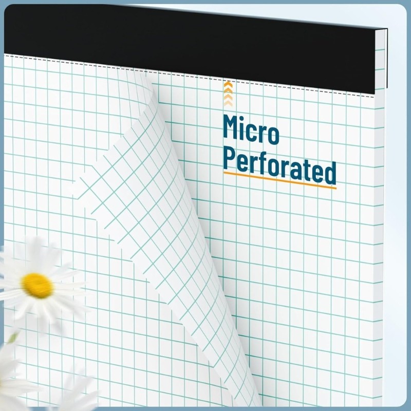 DASBSUG 6 Chiếc A4 Đồ Thị Túi Giấy Notebook Ghi Nhớ Miếng Lót Xé Kỹ Thuật Máy Tính Xách Tay