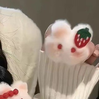 Que phủ đường hình thỏ, dây buộc tóc thỏ nhỏ, phụ kiện kẹp tóc và đuôi ngựa học sinh đáng yêu