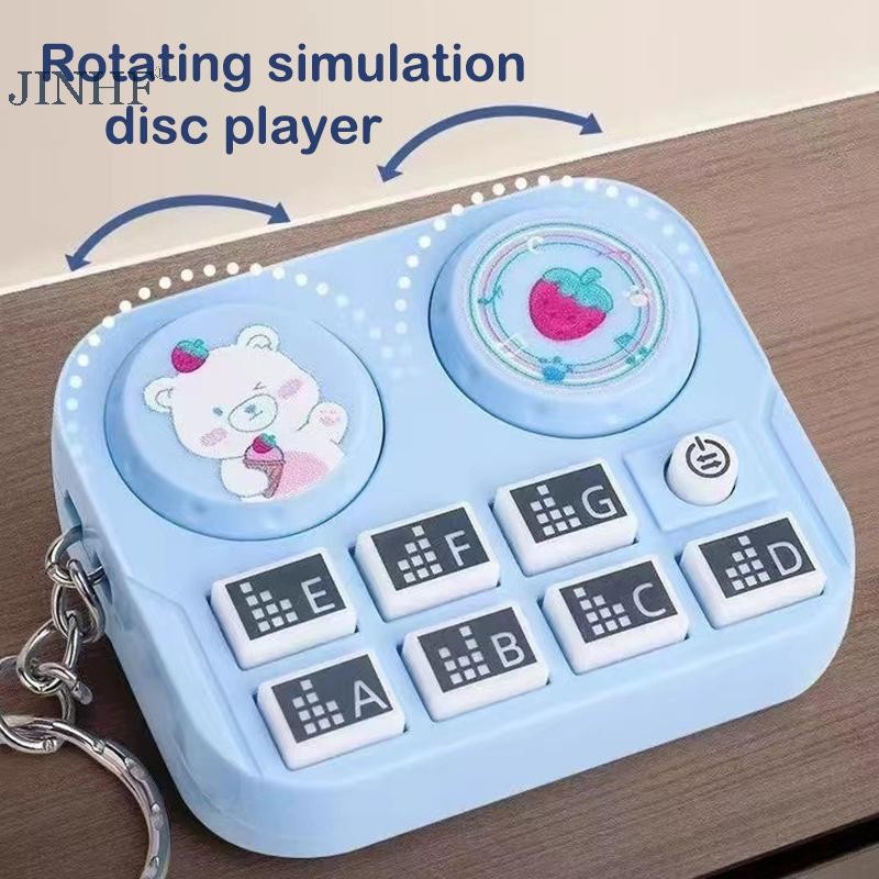 JINHF Vui Nhịp điệu Nhạc cụ Bàn xoay Mặt dây chuyền đàn áp Động vật DJ Đồ chơi Quà tặng HOT