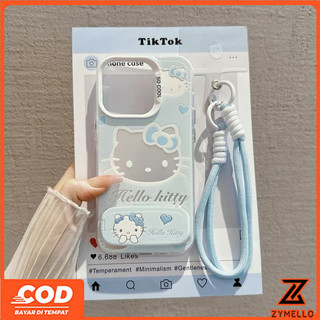 Thích hợp cho OPPO Reno 15F Reno 14F Reno 14 PRO Reno 13F Reno12 F Reno11 F Reno 10 Reno 8T Reno 8Z Reno 7Z Reno8 Dây giữ gương mèo con dễ thương Dây buộc trong suốt TPU Ph chống sốc