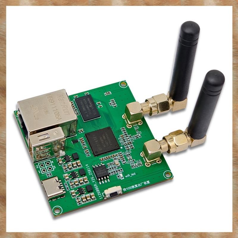 [S Z] Mô-đun định tuyến Wifi không dây 2.4G Ăng-ten đôi 300Mbps WiFi FPV Mô-đun truyền Video MT7620N Bộ định tuyến nguồn mở