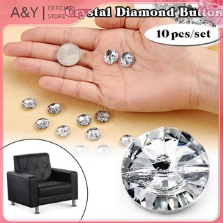 A & Y 10 Nút Kim Cương Giả 20mm - Trang Trí Đầu Giường và Đồ Nội Thất