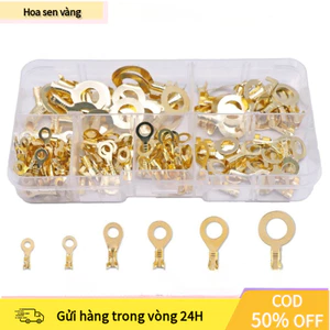 【24H】150 Chiếc Đồng Cách Nhiệt Vòng Uốn Thiết Bị Đầu Cuối Dây Kết Nối Spade Bộ Điện Tăng Hiệu Quả Công Việc, Chất Lượng