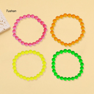 [Ts] Vòng cổ thập niên 1980 Bộ trang sức ngọc trai giả neon Bộ phụ kiện trang phục thập niên 80 dành cho nữ Hoàn hảo cho trang phục và đạo cụ chụp ảnh