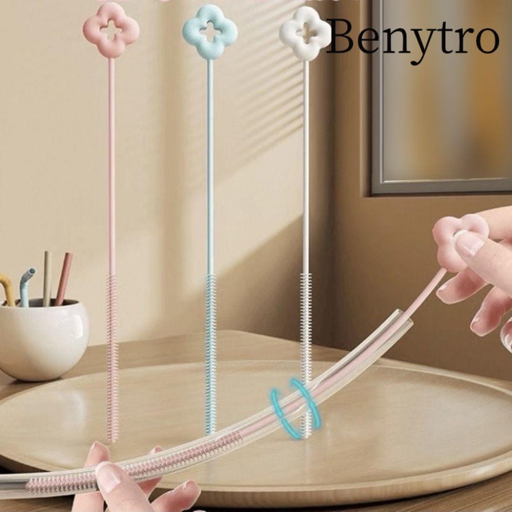 Bàn chải làm sạch ống hút BENYTRO, Dụng cụ làm sạch gia đình Bàn chải làm sạch ống hút uống, Bàn chải ống hút dài có thể tái sử dụng Tiện ích nhà bếp uống