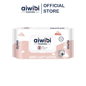 Khăn Ướt Aiwibi Không Mùi 80 miếng