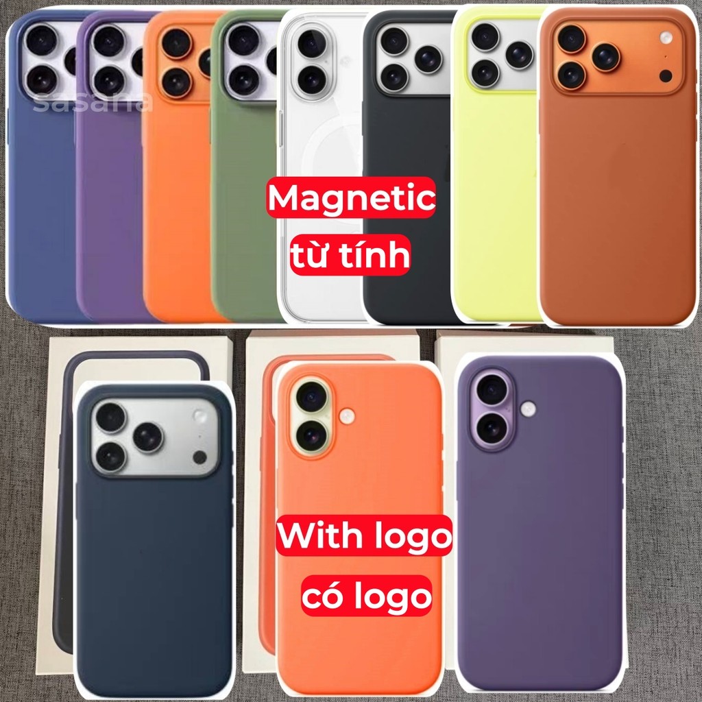 Silicon lỏng từ tính cho iphone 17ProMax / 17Pro / 17Air / 17 Vỏ điện thoại chất lượng cao Hoạt hình bật lên