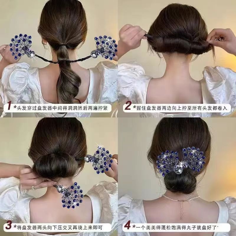 Kẹp Tóc Hình Con Công - Phù Hợp Cho Mái Tóc Bóng Mượt, Tiện Lợi Và Thanh Lịch