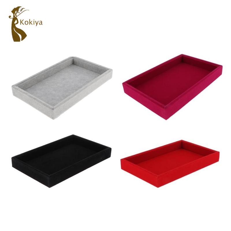 Khay đựng đồ trang sức nhung trưng bày trưng bày cho đồng hồ bông tai Vintage