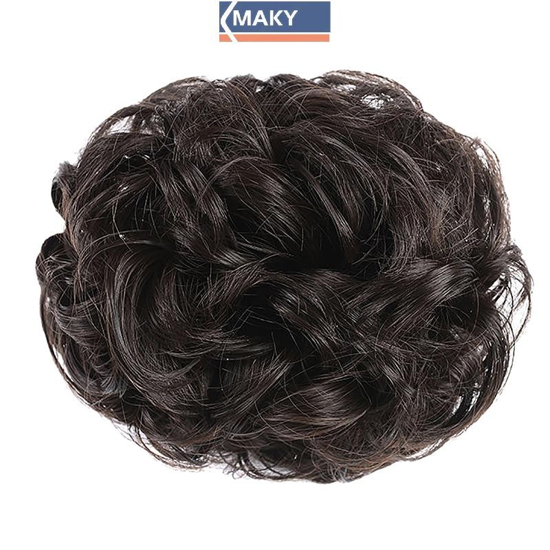 Onetimingcool Hoa Bud Tóc Giả Móng Vuốt Kẹp Tóc Cho Nữ Lộn Xộn Xoăn Ngắn Tổng Hợp Tóc Chignon Donut Con Lăn VN