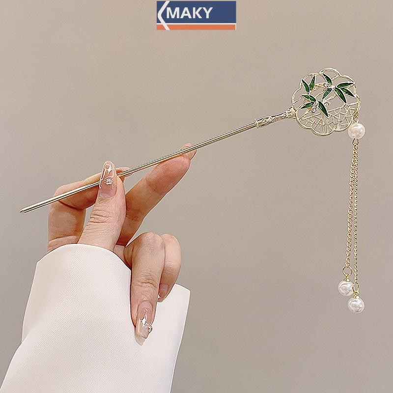 Onetimingcool Cổ Điển Trung Quốc Tóc Dính Chân Nữ Hoa Ngôi Sao Tươi Handmade Kẹp Tóc Quyến Rũ Phụ Kiện Trang Sức Đồ Trang Trí Tóc VN