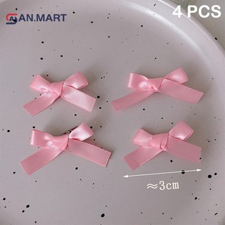 Bigdealssuper 4 Nơ Kẹp Tóc Bé Gái Nơ Nhỏ Barrettes Nữ Đơn Giản Mũ Kẹp Siêu