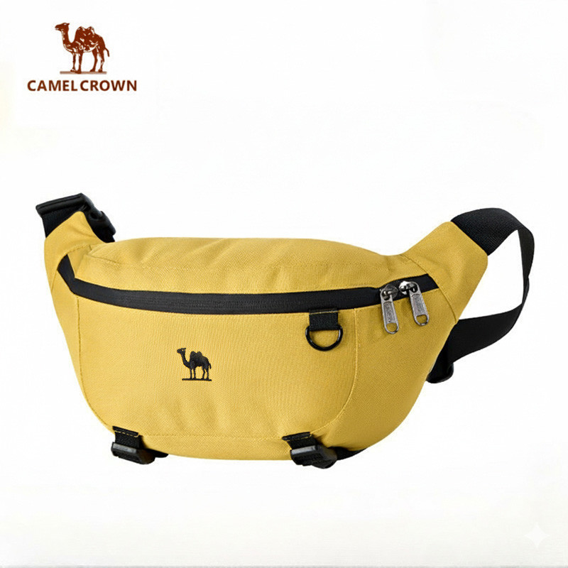 Camel CROWN Ngoài Trời Dung Tích Lớn Đeo Trước Ngực, Túi Đeo Vai Thoáng Khí
