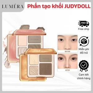 Phấn tạo khối bắt sáng JUDYDOLL 4 ô 2in1 Highlight & Contour Palette chất phấn mịn lâu trôi 9g