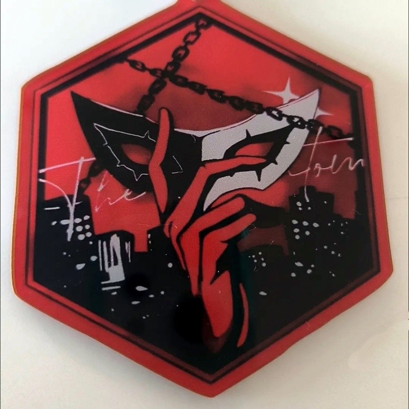 Persona 5 Acrylic Móc Khóa Ren Amamiya Akira Kurusu Anime Dễ Thương Móc Khóa Túi Mặt Dây Chuyền Sưu Tập Merch