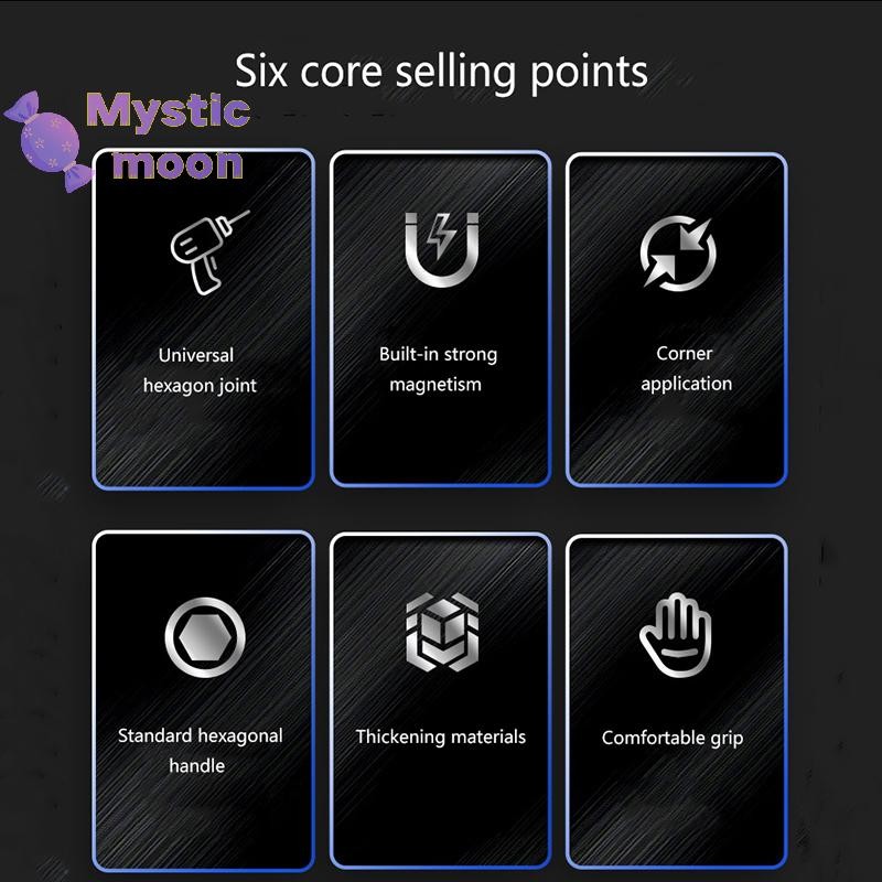 [Mystic] Tua vít góc điện đa chức năng 1PC mới, mô-men xoắn cao 90 ° Tuốc nơ vít góc phải, thủ công [Mới]