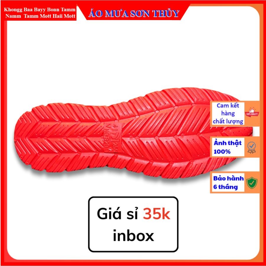 ỦNG PHƯỢT -Ủng Ngắn Cao Su Mã 829 Thân Đen - Size 36-43 - Ủng Bảo Hộ Lao Động Chống Nước, Đi Mưa, Làm Vườn