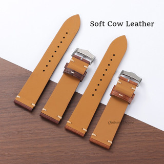 Đá Kết Cấu Vintage Retro Da Thật Chính Hãng Dây Đeo Đồng Hồ 20 Mm 22 Mm Da Bò Da Bò Dây Đồng Hồ Cho SEIKO 5 Diver Cá Ngừ Vòng Tay Nam Nữ