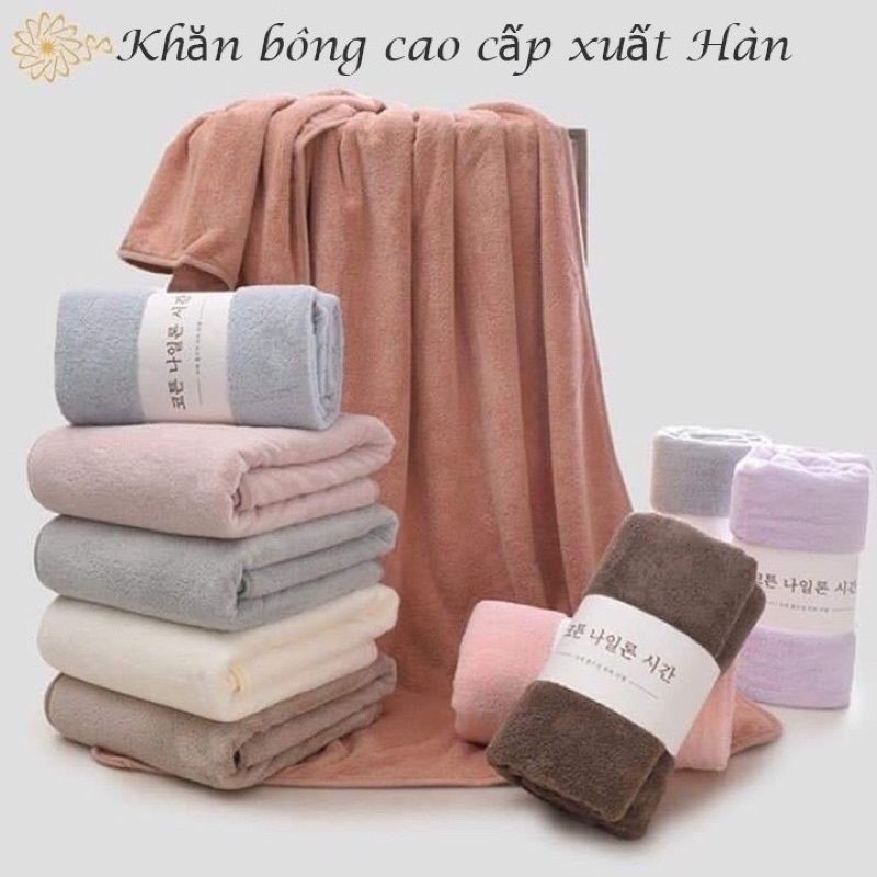 🔥SỶ🔥 KHĂN TẮM HÀN QUỐC SIZE 70X140CM, SIÊU MỀM MỊN, NHIỀU MÀU SIÊU ĐẸP PHÙ HỢP CHO CẢ NGƯỜI LỚN VÀ TRẺ EM