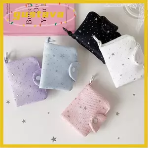 Ví khóa ngắn GUSTAVA, Túi đựng thẻ bé gái ngôi sao nhỏ, Túi thay đổi lưu trữ di động dễ thương thời trang Sinh nhật nữ