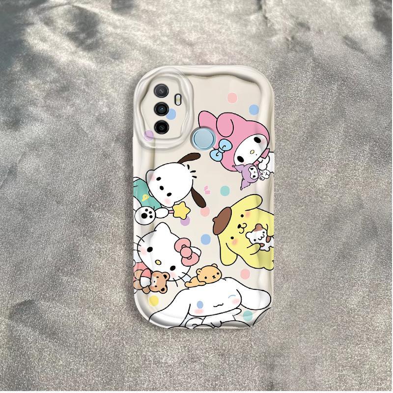 Ốp Silicon Hoạt Hình Cho OPPO A53 A33 2020 A32 3D Điện Thoại Thông Minh Mềm TPU Cinnamoroll Sanrio Ốp Lưng Chống Sốc