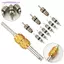 9 Cái R134a Lõi van điều hòa ô tô + 1 Cái Công cụ tháo cho trung tâm mua sắm hệ thống A / C / Công cụ lõi van điều hòa không khí lớn MỚI