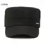 LUImo Phong Cách Quân Đội Mũ Nam Nữ Màu Nguyên Chất Cotton Flat Top Cap Xuân Hè Thu Có Thể Điều Chỉnh Tấm Che Mũ SBS